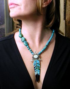 Feather Turquoise Inlaid Wind Spirit Sterling by StewartArt1 Wind Spirit, Accessories Idea, Turquoise Jewelry Native American, Vacation Wear, Southwest Jewelry, Jewelry Antique, Feather Jewelry, Native Jewelry, American Fashion