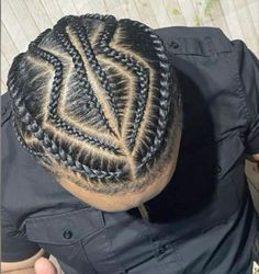 Hairstyles For Men Cornrow, Two Braids On Men, Men In Braids, Cornrow For Men Black, Cornrow On Men, Braided Hairstyles On Men, Men's Braids Hairstyles, Man Braided Hairstyles, Braids On Men Black