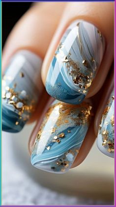 Beach Themed Nails, Vacation Nails Beach, Beach Nail Art, Beach Nail Designs, Trendy Nail Art Designs, Blue Nail Designs, Vacation Nails