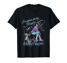 a black t - shirt with an image of michael jackson on it