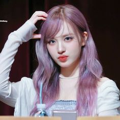 #LIZ 리즈 #IVE 아이브 purple gray hair icon pfp kpop idol Purple Gray Hair, Purple Grey Hair, Pfp Kpop, Kpop Pics, Kpop Hair, Hair Icon, Anime Monochrome, Icon Pfp, Purple Gray