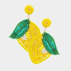 Earring Details: Size : 2" X 3" Post Back Summer Party Beaded Chandelier Earrings, Summer Faceted Beads Dangle Earrings, Sherpa Bucket Hat, Yellow Theme, Jewelry Styles, Etsy Earrings Dangle, Curvy Fashion, Graduation Gifts, Lowest Price