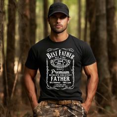 Best Dad T-shirt available in Gray , Black or Blue Daughters and Sons No 1 Father's Day Gift 1st Fathers Day Gifts, Great Father, Good Good Father, Fathers Day Gifts, No 1, Fathers Day, Father's Day, Gender Neutral, First Love