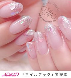 Heavenly Nails, Paradise Nails, Asian Nails, Really Cute Nails, Kawaii Nails, Crystal Nails, Gel Nail Designs