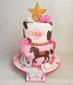 Vaquera Cake, Cowgirl Cake Ideas, Cowgirl Birthday Cakes, Cow Birthday Cake, Cowgirl Cake, Cowgirl Cakes, 7th Birthday Cakes, Western Birthday Party