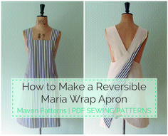 how to make a reversible maria wrap apron