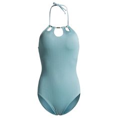 The Jade Understated One-Piece Swimsuit Bikini With Neck Detail And Open Back, Muted Is A Gorgeous Suit With Is Elegant Style And Cut. Beautifully Made, It Screams Quiet Sexy Sophistication. It’s Also A Winner When Styling With A Skirt Or A Cover-Up. You Can Pair It And Wear It With Shorts Or A Skirt. Matching Kimono Sold Separately. One Piece Bikini Halter Back Neck Tie Cutouts @ Neck Ribbed Quality Suit Material Max Stretch & Hold Slimming Open Back/High Waist Hardware @ Neck Unbranded Suit Is Chic Light Blue Swimwear For Summer, Blue Summer Halter Neck One-piece, Sleeveless Light Blue Beachwear Swimwear, Light Blue One-piece Swimwear For Beach Season, Blue Halter Neck One-piece For Pool, Blue Halter Neck One-piece Beachwear, Blue Halter Neck One Piece For Pool, Blue Halter Neck One Piece For Beachwear, Light Blue Sleeveless Swimwear For Beach Party