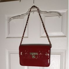 Brand New Never Used Handbag From Nine West. Red Daily Red Bag With Silver-tone Hardware, Red Shoulder Bag With Gold-tone Hardware For Shopping, Red Shoulder Bag With Silver-tone Hardware And Double Handle, Nine West Bags, Red Crossbody Bag With Silver-tone Hardware, Red Crossbody Bag With Gold-tone Hardware, Nine West, Shoulder Bags, Brand New