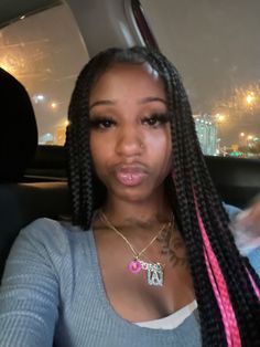 Spring Hairstyles Braids, Box Braids With Edges, Large Knotless Box Braids With Color, Braids To Get, Peek A Boo Box Braids, Back To School Hairstyles Braids, Back To School Braids, Braided Box Braids, Hairstyles For Braids