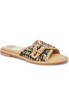 Dolce Vita Alonzo Raffia Slide Sandal (Women) | Nordstrom Sandal Women, Slide Sandals, Summer 2024, Sunnies, Womens Sandals, Nordstrom, Buckle, Sandals, Free Shipping