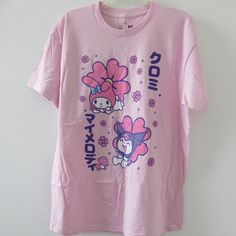 New Without Tags By Sanrio My Melody & Kuromi Pink Graphic T-Shirt Size L 100% Cotton Hello Kitty & Friends Sanrio T-Shirt Armpit To Armpit 22" Inches Shoulder To Hem 29.5" Inches Size Xl Armpit To Armpit 24" Inches Shoulder To Hem 30.5" Inches Questions? Leave A Comment Below! Purple Kawaii Short Sleeve T-shirt, Pink Cotton Kawaii Shirt, Purple Cotton Kawaii Top, Purple Short Sleeve Kawaii T-shirt, Kawaii Purple T-shirt With Graphic Print, Purple Kawaii T-shirt With Graphic Print, Purple Graphic Print Kawaii T-shirt, Purple Crew Neck T-shirt In Kawaii Style, Cute Purple Short Sleeve Shirt