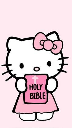 Pink Bible, Hello Kitty Wallpaper Hd, Pink Wallpaper Hello Kitty, Images Hello Kitty, Tools Drawing, Walpaper Hello Kitty, Aesthetic Posters, Hello Kitty Images