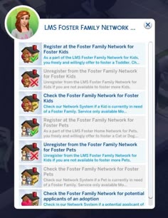 the family network screenshote is displayed