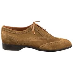 RALPH LAUREN lace up shoes comes in brown perforated suede featuring a wingtip style and a rubber sole. Made in Italy.New With Box. Marked: 8 Measurements: Outsole: 11 inches x 4 inches Reference: 97099 Category: Lace Up Shoes More Details Brand: RALPH LAUREN Size: 8 Color: Brown Pattern: Perforated Fabric: Suede Style: Wingtip Made in: Italy Age Group: Adult Gender: Male Suede Fashion, Brown Pattern, Up Shoes, Womens Oxfords, Lace Up Shoes, Derby, Clothing And Shoes, Oxford Shoes, In Italy