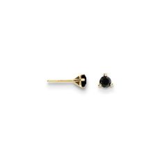 14k .25ct. Black Diamond Stud Earrings ,Jewelry,Earrings,Stud Earrings,Gemstone Studs Polished;14k Yellow gold;Post;Prong set;Black diamond Material: Primary - Purity:14K, Stone Type_1:Diamond, Stone Color_1:Black, Stone Quantity_1:2, Length of Item:4 mm, Stone Weight_1:0.115 ct, Material: Primary:Gold, Completeness:Complete (all stones included), Stone Shape_1:Round, Stone Size_1:3.10 mm, Stone Treatment_1:Heating, Item Weight U/M:gm, Width of Item:4 mm, Product Type:Jewelry, Jewelry Type:Earri Gold Rosary Necklace, Black Diamond Earrings Studs, Black Diamond Studs, Gift Sets For Women, Stud Jewelry, Yellow Earrings, Button Earrings, Diamond Stud Earrings, Gemstone Studs