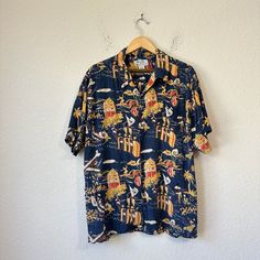 Vintage Avanti Mens Silk Hawaiian Shirt Blue Hulu Dancers Lei Surfer Travel Xl W2712 Excellent Vintage Pre-Loved Condition With No Flaws; Except, A Tiny Hole On Material Tag. See All Pictures For Detail. Embrace A Touch Of Nostalgia With This Vintage Avanti Men's Silk Hawaiian Shirt Featuring Blue Hulu Dancers, Lei, And Surfer Travel Design. Made Of 100% Silk, This Regular Fit Button-Up Shirt Has Short Sleeves, A Collared Neckline, And A Classic Point Collar Style. The Shirt Is Accented With Buttons, And It Has Pockets For Convenience. Ideal For Casual And Workwear Occasions, This Lightweight Shirt Is Perfect For All Seasons, Whether It's Winter, Summer, Fall, Or Spring. Its Eye-Catching 9 Blue Fitted Hawaiian Shirt With Short Sleeves, Fitted Blue Printed Hawaiian Shirt, Blue Fitted Hawaiian Shirt For Beach, Fitted Blue Hawaiian Shirt For Beach, Blue Fitted Camp Shirt For Beach, Fitted Blue Camp Shirt For Beach, Blue Hawaiian Long Sleeve Tops, Blue Long Sleeve Hawaiian Shirt, Blue Long Sleeve Hawaiian Top