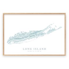 the long island map in blue ink on white paper