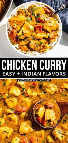 Incredibly tasty Easy Chicken Curry in just 30 minutes! This Indian-inspired curry is simplified for weeknight dinners with minimal fuss and very little prepping. This recipe has all the classic flavors you know and love from Indian curries but without the mile-long list of ingredients. It’s also naturally gluten-free, dairy-free, and mild enough to be a popular dinner option the whole family will love. Easy Chicken Curry Recipe, Simply Organic Spices, Quick Chicken Curry, Chicken Curry Recipe Easy, Indian Cookbook, Indian Curries, Chicken Curry Recipe, Curry Recipes Indian, Easy Chicken Curry