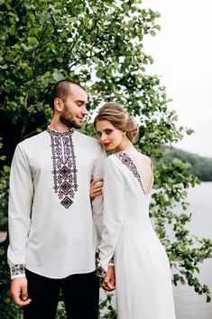 Chernikova Couple Dresses, Black Wedding Gowns, Boda Mexicana, Embroidery On Kurtis, Couple Dress, Baby Dress Design, Handmade Boho, Lovely Dresses, Black Wedding