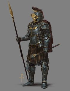 an image of a man in armor holding a spear