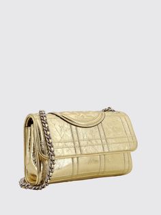 Mini Bag TORY BURCH Woman color Gold Tory Burch Crossbody Bag, Tory Burch Crossbody, Women Crossbody Bag, Crossbody Bag Women, Italian Fashion Designers, Tory Burch Bag, Metal Mesh, Italian Fashion, Woman Colour