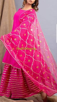 Dulhan Suit, Party Wear Indian Dresses Designer, Boutique Suit, Gotta Patti Work, Pav Recipe, डिजाइनर कपड़े, Work Blouse Designs, Fancy Shirt