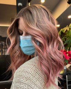 a.salon on Instagram: "Beautiful color @_salmakins 💕 . . . #asalonchicago #enpilsen #pilsenchicago #pilsenhairstylist #colorspecialist #chicagocolorist #chicagocolorspecialist #chicagobaylayage #balayagespecialist #rosehair #pinkhaircolor #lilacbalayage #makebeautybeautiful #crueltyfreesalon #sustainablesalon #lovekm #colormebykm" Pink Hair With Light Pink Money Piece, Baby Pink Money Piece Hair, Pink Halo Hair Color, Peachy Pink Balayage, Pink Pikaboo Highlights, Chin Length Cuts, Angled Bobs, Hair Tattoos, Make Beauty