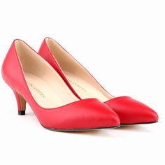 Middle Stiletto Heel Matte Shallow Women's Shoes Work Pumps, Work Shoes Women, Basic Heels, Low Heel Pumps, Office Shoes, Point Shoes, Classic Heels, Spike Heels, Comfortable Heels