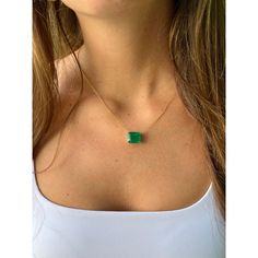 Introducing this Vivid Green Colombian Emerald connecting choker necklace set in 18k solid yellow gold. The pendant seamlessly integrates with the cable chain in what's known as a 'floating' solitaire pendant necklace. The chain necklace features 2 closure holes that allow for an adjustable length on the neck.   This gem displays a very fine, richly saturated vivid green color that is representative of top-quality emeralds. Finely cut to enhance the overall visual appeal and optimize color refraction. Fine quality emeralds in excess of 8 carats are quite rare, and the combination of origin and quality elements for this emerald signifies a gemstone worthy of distinction.   Stationed on an elegant 4-prong basket solitaire mounting. Stamped '750' on the clasp. Video Link: https://youtube.com/ Yellow Gold Single Strand Emerald Necklace Gift, Gold Single Strand Emerald Necklace Gift, Gold Single Strand Emerald Necklace As Gift, Chanel Flower, Emerald Pendant Necklace, Emerald Necklace Pendant, Vintage Beads Necklace, Peridot Necklace, Heart Necklace Diamond