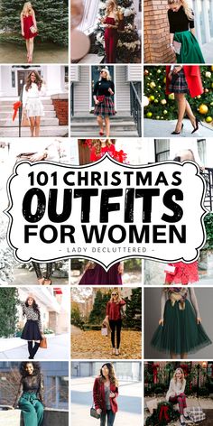 Not sure what to wear for Christmas this year? Whether you like comfy and casual or sleek and chic, we've found every style of Christmas outfit out there. Find inspiration for Christmas day, Christmas eve, Christmas parties, and Christmas with the family. #Ladydecluttered #christmasoutfitideas #christmasdayoutfit #christmasoutfitsforwomen #simplechristmasoutfit #christmaseveoutfits #christmaspartyoutfits Outfit For Christmas Pictures, Christmas Staff Party Outfit, What To Wear On Christmas Eve, Christmas Theme Clothes, How To Style Christmas Sweater, Christmas Gathering Outfit Ideas, Christmas At Home Outfit, Christmas Dressing Ideas For Women