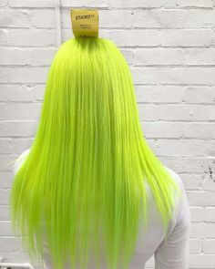 Shiv Hair, Yellow Green Hair, Beetlejuice Hair, Lime Green Hair, Lemon Hair, Neon Hair, Beautiful Hair Color, Platinum Hair