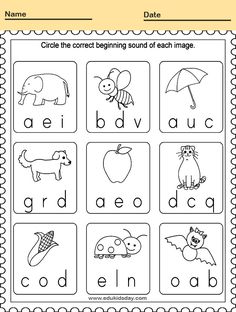 a printable worksheet for beginning and ending the letter d with pictures of animals