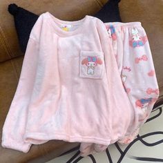 Cozy Sanrio Pajama Sets – Luxandluxy My Melody Pjs, Sanrio Characters Cinnamoroll, Cinnamoroll Design, Hello Kitty Pochacco, Makeup Coquette, Sanrio Clothes, Cinnamoroll Hello Kitty, Kitty Clothes, Matching Pjs