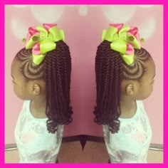 Kids Braids Beads And Braids, Childrens Hairstyles, Lil Girl Hairstyles, Kid Braid Styles, Girls Natural Hairstyles, Natural Hairstyles For Kids, Kids' Braids