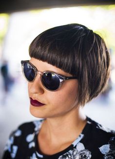 Katie Holmes Haircut, Pixie Cut Shaved Sides, Hidden Rainbow Hair, Bob Bangs, Baby Bangs, Rainbow Hair Color, Split Hair, Haircut Inspiration, Rainbow Hair