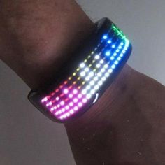 Moving Animation LED Display Glow Bracelets - 2 Pcs Per Pack - Party Glowz