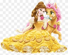 the princess and her horse are kissing