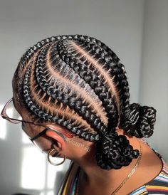 Cornrow Hairstyles For School, Tiktok Guys, Cornrows Natural Hair, Cornrows Braids For Black Women, Quick Natural Hair Styles, Braided Cornrow Hairstyles, Braids Hairstyles Pictures