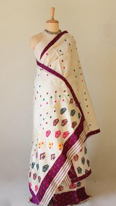 Assamese Home Decor, Assamese Saree, Sador Mekhela, Assamese Jewellery, Saree Pattern, Sarees For Girls