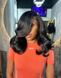 Side Part Quick Weave Short, Black Women Quick Weave, Leave Out Quick Weave, Shoulder Length Hair Black Women, Hairstyles For Black Women Quick, Quickweave Styles, Hair Cut Styles For Women, Short Shoulder Length Hair, Weave Curls