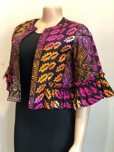 African Print Jacket, Fancy Short Dresses, African Dresses Modern, African Wear Dresses, African Maxi Dresses