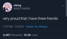 two tweets on twitter with the caption'every proud that i have three friends '