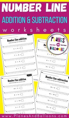 the number line addition and subtraction worksheets