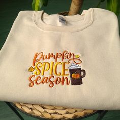 Autumn Day sweatshirt, fall embroidered crewneck for halloween, Halloween sweatshirt costume for autumn, Unisex halloween crewneck, Autumn sweatshirt for halloween I've included images showing the design on a Sand Sweatshirt, please message me for specific sweatshirt colour requests/a request for changing the embroidery colour. ▶️ HOW TO ORDER > Swipe through all the photos and check out our size charts and different colours available for the apparel you would like! > Chose your size (ranging fr Halloween Embroidered Cotton Sweatshirt, Fall Hoodie With Embroidered Logo And Long Sleeves, Fall Embroidered Logo Long Sleeve Hoodie, Fall Long Sleeve Hoodie With Embroidered Logo, White Hoodie With Custom Embroidery For Fall, Embroidered Cotton Sweatshirt For Halloween, Embroidered Long Sleeve Hoodie For Fall, Halloween Embroidered Crew Neck Hoodie, Fall Hooded Sweatshirt With Letter Embroidery