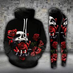 Skull Hold Roses Legging and Hoodie Set available in T-shirt, hoodie, tank top, longsleeve, multi color and size S M L XL XXL 3XL 4XL 5XL. Shipping from the US. Easy 30 day return policy - Shop now! 6.1-ounce, 100% cotton .Double-needle neck, sleeves and hem; Roomy Unisex Fit. Ash is 99% cotton, 1% poly; Sport Grey is 90% cotton, 10% poly; Dark Heather is 50% cotton, 50% polyester .Decoration type: Digital Print. Made by Gildan Rose And Skull, January Outfits, Black And Red Hoodie, Rose Skull, Roses Black, Rose Leggings, Skull Hoodie, Black Skull, Hoodie Set