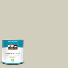 the behr paint is light gray with white trim