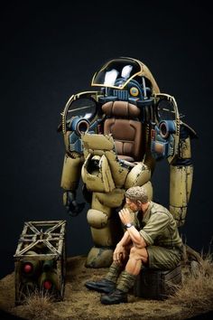 Sci Fi Miniatures, Power Armour, Mech Suit, Sci Fi Models, Arte Robot, Power Armor, Suit Of Armor, Cute Toys