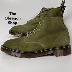 Up For Sale Is A New Pair Of Dr Doc Martens 101 Made In England Suede Ankle Boots Mens Size 11 Green Desert Oasis 6 Eye. Price Is Firm. If Opting For Shipping, I Will Ship Same Business Day For A Fast Arrival Time. I Do Ship Priority Mail And The Item Should Arrive Within 1-3 Business Days. Please Review Photos And Reach Out With Additional Questions. Thanks For Looking! Dr Martens Platform Boots, Green Dr Martens, Dr Martens Black Boots, Doc Boots, Jadon Platform Boots, Dr Martens Platform, Combat Boots Men, Black Combat Boots, Desert Oasis