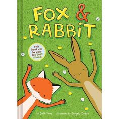 the book cover for fox and rabbit