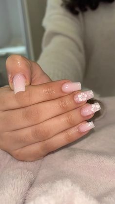 No Design Nail Ideas, Simple Nails No French Tip, Square Acrylic Nails Summer 2024, Nails 13 Yo, Nails For Back To School, France Nails, Nails For School, Nails Hibiscus, Ruby Nails